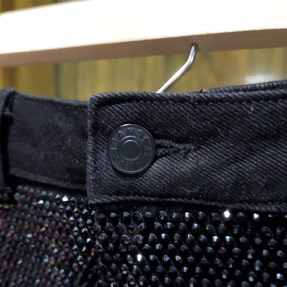 Windsor Black Sequin Pencil Mini Skirt Night Club Going Out Shimmer Shine Bling - Picture 3 of 5